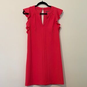 Vince Camuto Vibrant Pink Ruffle Mini Dress